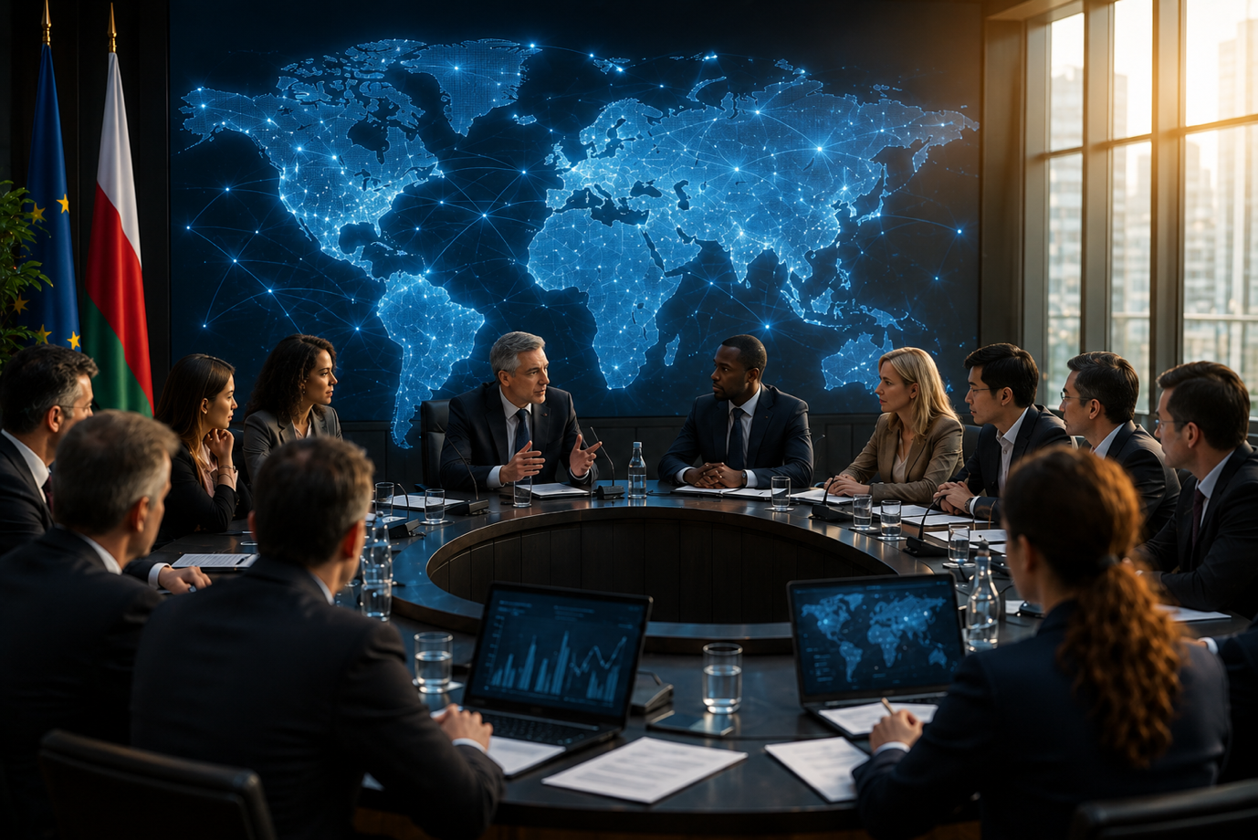 The Global Fight for Ethical Regulations in the iGaming Sector – policymakers reviewing ethical standards, online casino regulations, and global digital governance.